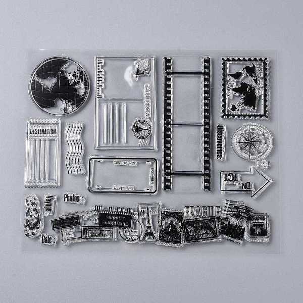 PandaHall Plastic Stamps, for DIY Scrapbooking, Photo Album Decorative, Cards Making, Stamp Sheets, Travel Themed, 180x130~145x3mm Plastic..., Black
PandaHall Plastic Stamps, for DIY Scrapbooking, Photo Album Decorative, Cards Making, Stamp Sheets, Travel Themed, 180x130~145x3mm Plastic..., Black