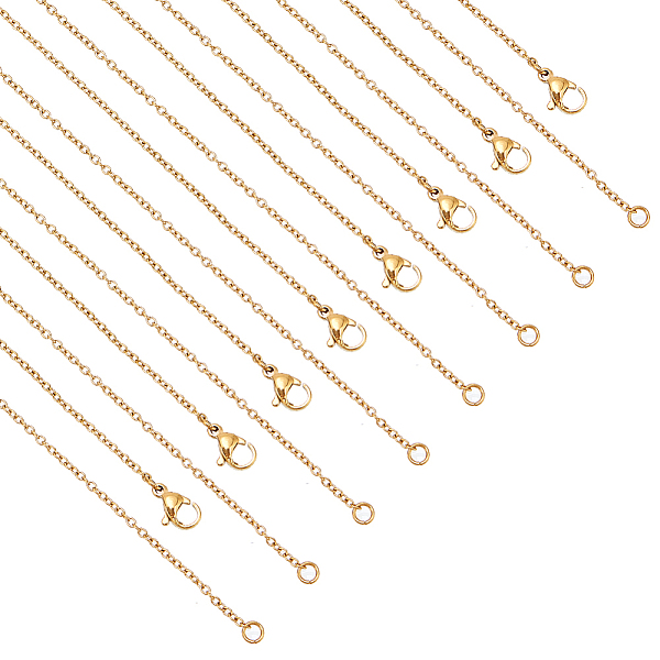 PandaHall 20Pcs Ion Plating(IP) 304 Stainless Steel Cable Chain Necklaces Set for Men Women, Golden, 17.72 inch(450mm) 304 Stainless Steel
PandaHall 20Pcs Ion Plating(IP) 304 Stainless Steel Cable Chain Necklaces Set for Men Women, Golden, 17.72 inch(450mm) 304 Stainless Steel