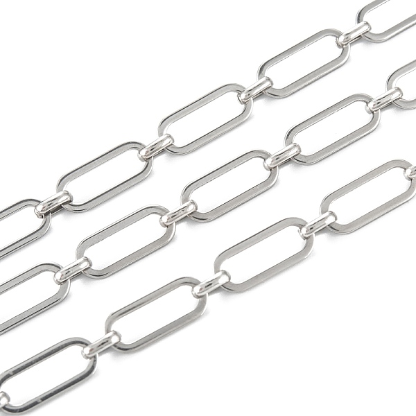 PandaHall Handmade 304 Stainless Steel Link Chains, Unwelded, Stainless Steel Color, link: 16x6.5x1mm and 6x4.5x1.7mm, 32.8 Feet(10m)/roll...
PandaHall Handmade 304 Stainless Steel Link Chains, Unwelded, Stainless Steel Color, link: 16x6.5x1mm and 6x4.5x1.7mm, 32.8 Feet(10m)/roll...
