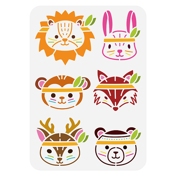 PandaHall FINGERINSPIRE Tribal Animals Painting Stencil 8.3x11.7inch Lion Stencil Cute Rabbit Stencil Monkey Deer Fox Bear Pattern Stencil...
PandaHall FINGERINSPIRE Tribal Animals Painting Stencil 8.3x11.7inch Lion Stencil Cute Rabbit Stencil Monkey Deer Fox Bear Pattern Stencil...