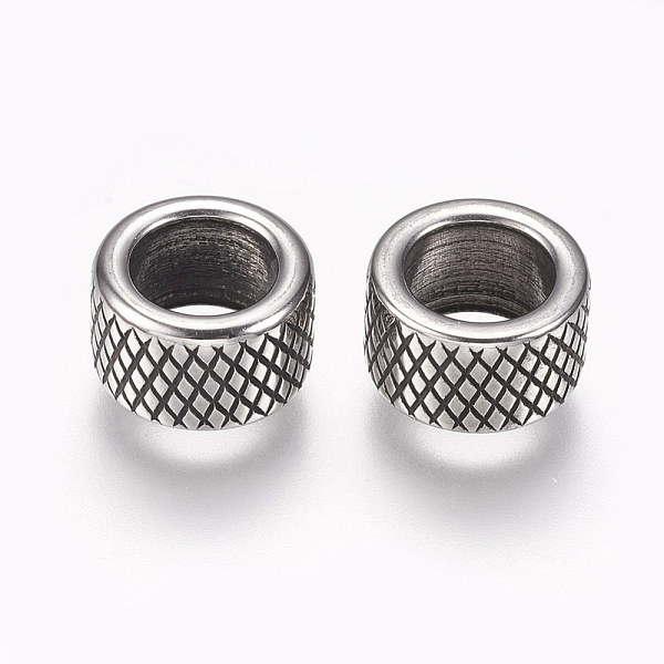 PandaHall 304 Stainless Steel Beads, Column, Large Hole Beads, Antique Silver, 10x6mm, Hole: 6.5mm 304 Stainless Steel Column
PandaHall 304 Stainless Steel Beads, Column, Large Hole Beads, Antique Silver, 10x6mm, Hole: 6.5mm 304 Stainless Steel Column