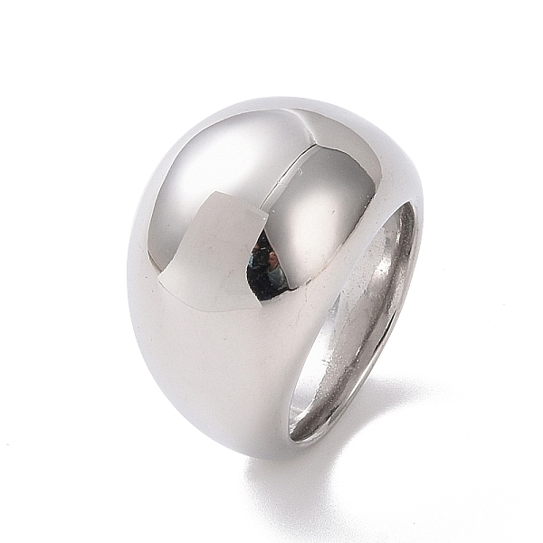PandaHall 304 Stainless Steel Chunky Dome Finger Ring for Men Women, Stainless Steel Color, US Size 6~9(16.5~18.9mm) 304 Stainless Steel
PandaHall 304 Stainless Steel Chunky Dome Finger Ring for Men Women, Stainless Steel Color, US Size 6~9(16.5~18.9mm) 304 Stainless Steel