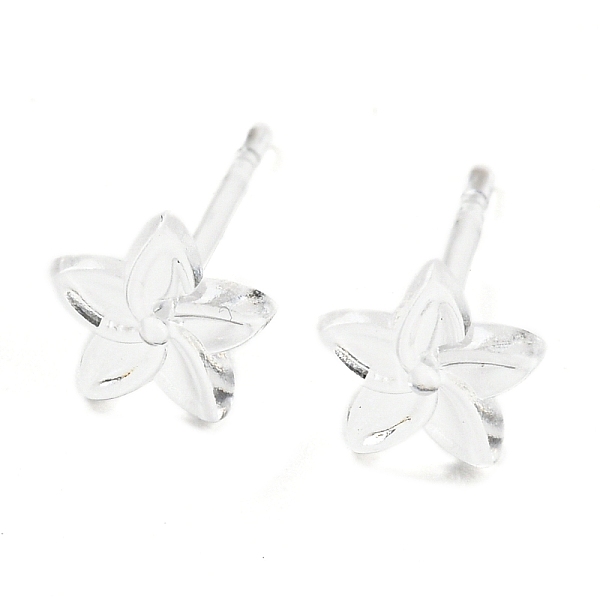 PandaHall Resin Stud Earring Findings, Plumeria Flower Earring for Women, Clear, 6x6.5mm, Pin: 0.8mm Resin Flower Clear
PandaHall Resin Stud Earring Findings, Plumeria Flower Earring for Women, Clear, 6x6.5mm, Pin: 0.8mm Resin Flower Clear