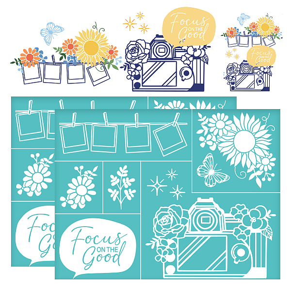 PandaHall OLYCRAFT 2Pcs 11x8.6 Inch Camera Self-Adhesive Silk Screen Printing Stencil "Focus on The Good" Silk Screen Stencil Travel Theme...
PandaHall OLYCRAFT 2Pcs 11x8.6 Inch Camera Self-Adhesive Silk Screen Printing Stencil "Focus on The Good" Silk Screen Stencil Travel Theme...