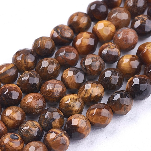PandaHall Natural Tiger Eye Round Bead Strands, Faceted, 6mm, Hole: 1mm, about 63~67pcs/strand, 14.9 inch Tiger Eye Round Brown
PandaHall Natural Tiger Eye Round Bead Strands, Faceted, 6mm, Hole: 1mm, about 63~67pcs/strand, 14.9 inch Tiger Eye Round Brown
