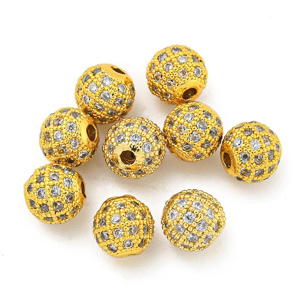 PandaHall Round Brass Micro Pave Cubic Zirconia Beads, Clear, Real 18K Gold Plated, 6mm, Hole: 1.8mm Brass+Cubic Zirconia Round Clear
PandaHall Round Brass Micro Pave Cubic Zirconia Beads, Clear, Real 18K Gold Plated, 6mm, Hole: 1.8mm Brass+Cubic Zirconia Round Clear