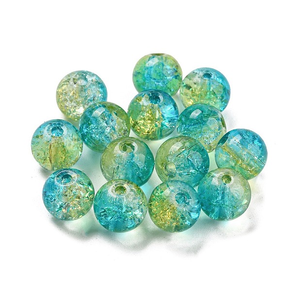 PandaHall Transparent Spray Painting Crackle Glass Beads, Round, Turquoise, 8mm, Hole: 1.6mm, 300pcs/bag Glass Round Green
PandaHall Transparent Spray Painting Crackle Glass Beads, Round, Turquoise, 8mm, Hole: 1.6mm, 300pcs/bag Glass Round Green