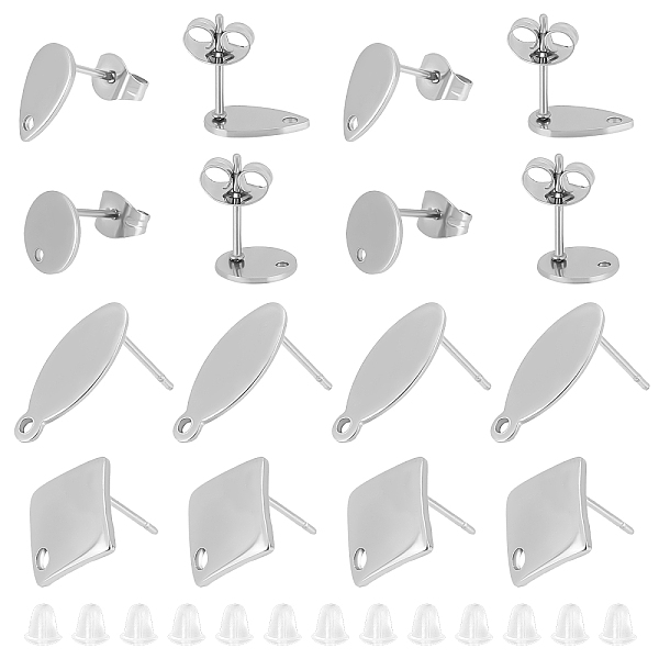 PandaHall DICOSMETIC 80Pcs 4 Styles Stainless Steel Rectangle Stud Earring Findings Oval Earring Studs Teardrop Blank Earring Posts with...
PandaHall DICOSMETIC 80Pcs 4 Styles Stainless Steel Rectangle Stud Earring Findings Oval Earring Studs Teardrop Blank Earring Posts with...
