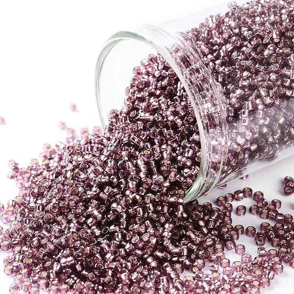 PandaHall TOHO Round Seed Beads, Japanese Seed Beads, (26B) Silver Lined Medium Amethyst, 15/0, 1.5mm, Hole: 0.7mm, about 3000pcs/bottle..., Purple
PandaHall TOHO Round Seed Beads, Japanese Seed Beads, (26B) Silver Lined Medium Amethyst, 15/0, 1.5mm, Hole: 0.7mm, about 3000pcs/bottle..., Purple