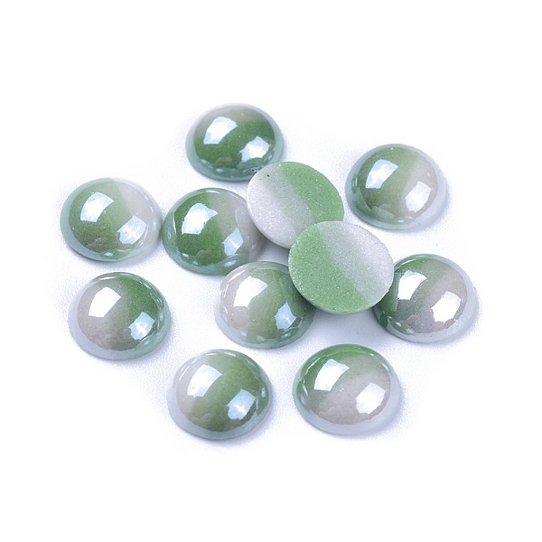 PandaHall Opaque Glass Cabochons, Stripe Pattern, Tri-color Stripe, Half Round, Colorful, 9.5~10x3.5mm Glass Half Round
PandaHall Opaque Glass Cabochons, Stripe Pattern, Tri-color Stripe, Half Round, Colorful, 9.5~10x3.5mm Glass Half Round