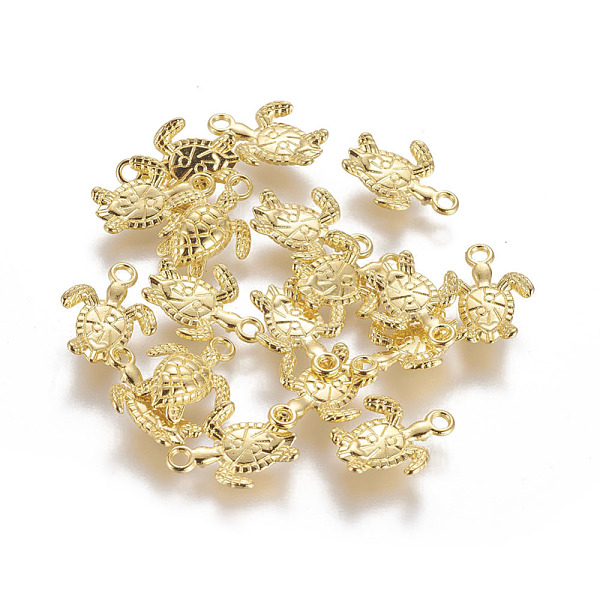 PandaHall Alloy Charms, Cadmium Free & Nickel Free & Lead Free, Turtle, Golden, 16x13x3mm, Hole: 1mm Alloy Tortoise
PandaHall Alloy Charms, Cadmium Free & Nickel Free & Lead Free, Turtle, Golden, 16x13x3mm, Hole: 1mm Alloy Tortoise
