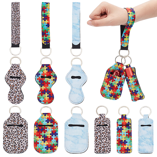 PandaHall 12 Pcs Chapstick Holder Keychain, 9 Pcs Lip Balm Holder Keychain with 3 Pcs Keychain Wristlet Lanyard Neoprene Lipstick Wristlet..., Multicolor
PandaHall 12 Pcs Chapstick Holder Keychain, 9 Pcs Lip Balm Holder Keychain with 3 Pcs Keychain Wristlet Lanyard Neoprene Lipstick Wristlet..., Multicolor