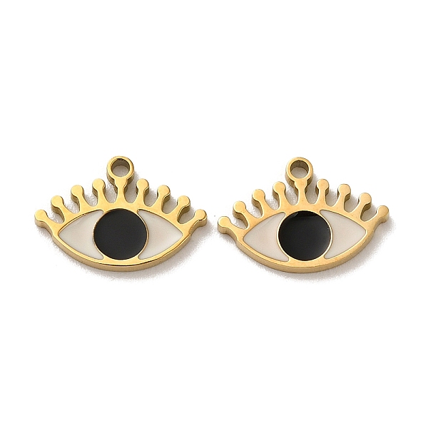 PandaHall Ion Plating(IP) 316L Surgical Stainless Steel Pendants, with Enamel, Real 18K Gold Plated, Evil Eye Charm, Black, 9x13x1.5mm, Hole...
PandaHall Ion Plating(IP) 316L Surgical Stainless Steel Pendants, with Enamel, Real 18K Gold Plated, Evil Eye Charm, Black, 9x13x1.5mm, Hole...