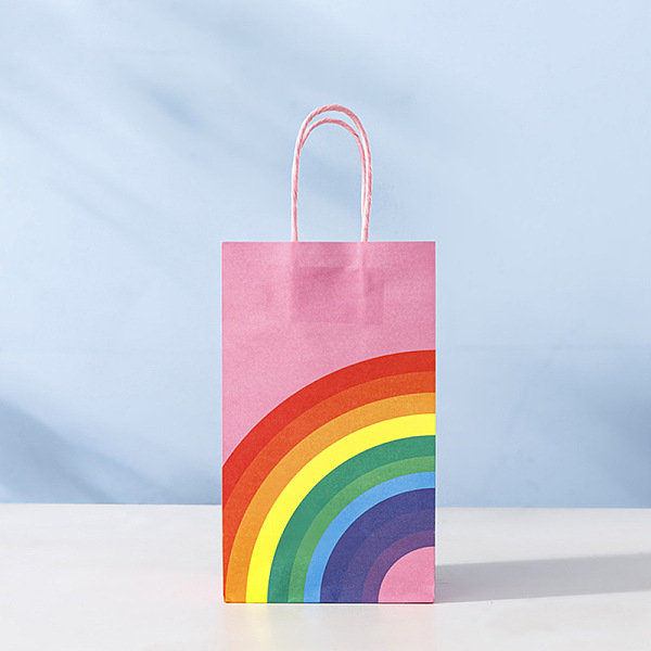 PandaHall Rainbow Pattern Kraft Paper Bags, with Handle, Gift Bags, Shopping Bags, Rectangle, Pink, 13x8x22cm Paper Rainbow Pink
PandaHall Rainbow Pattern Kraft Paper Bags, with Handle, Gift Bags, Shopping Bags, Rectangle, Pink, 13x8x22cm Paper Rainbow Pink