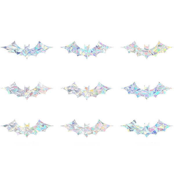PandaHall GORGECRAFT 9Pcs Rainbow Window Clings Bat Pattern Window Decals Static Non Adhesive Collision Proof Glass Stickers Vinyl Film Home..., Clear
PandaHall GORGECRAFT 9Pcs Rainbow Window Clings Bat Pattern Window Decals Static Non Adhesive Collision Proof Glass Stickers Vinyl Film Home..., Clear