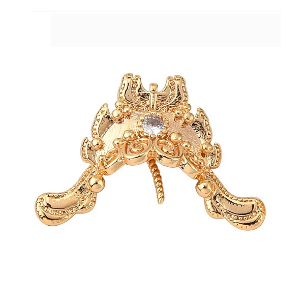 PandaHall Brass Micro Pave Clear Cubic Zirconia Screw Eye Peg Bails, Hat, Nickel Free, Hat, Real 18K Gold Plated, 17x24.5x8mm, Hole: 4x3mm...
PandaHall Brass Micro Pave Clear Cubic Zirconia Screw Eye Peg Bails, Hat, Nickel Free, Hat, Real 18K Gold Plated, 17x24.5x8mm, Hole: 4x3mm...