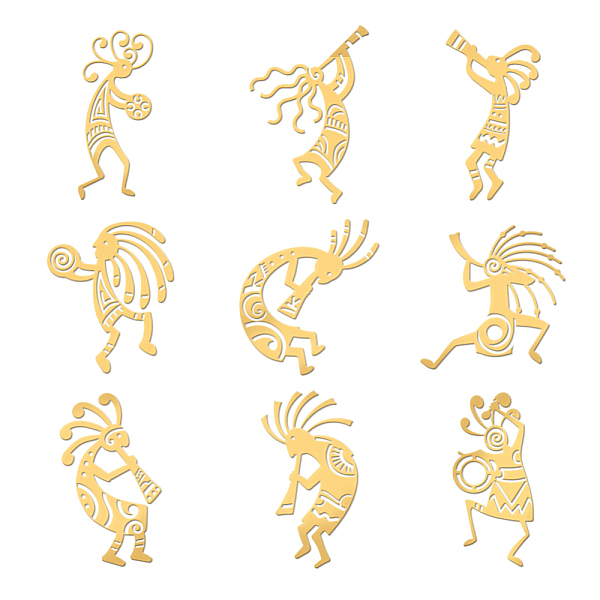 PandaHall OLYCRAFT 9pcs 1.6x1.6 inch Golden Metal Stickers Kokopelli Tribe Stickers Self Adhesive Energy Stickers Indian Totem Golden Epoxy...
PandaHall OLYCRAFT 9pcs 1.6x1.6 inch Golden Metal Stickers Kokopelli Tribe Stickers Self Adhesive Energy Stickers Indian Totem Golden Epoxy...