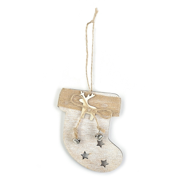 PandaHall Wooden Pendant Decorations with Bell, Hemp Rope Christmas Tree Hanging Ornament, Christmas Socking, 100x90x10mm Wood Christmas...
PandaHall Wooden Pendant Decorations with Bell, Hemp Rope Christmas Tree Hanging Ornament, Christmas Socking, 100x90x10mm Wood Christmas...