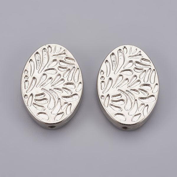 PandaHall CCB Plastic Beads, Oval, Platinum, 28x20x4.5~5mm, Hole: 2mm Plastic Oval
PandaHall CCB Plastic Beads, Oval, Platinum, 28x20x4.5~5mm, Hole: 2mm Plastic Oval