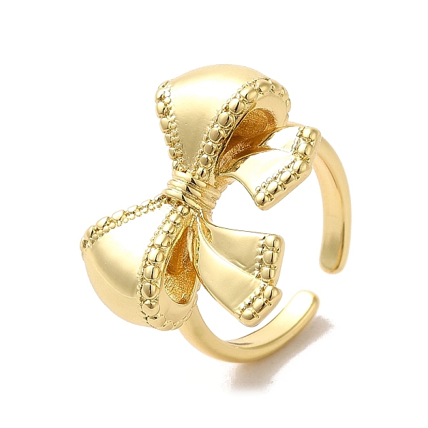 PandaHall Brass Open Rings, Bowknot, Real 18K Gold Plated, Inner Diameter: 17mm Brass Bowknot
PandaHall Brass Open Rings, Bowknot, Real 18K Gold Plated, Inner Diameter: 17mm Brass Bowknot