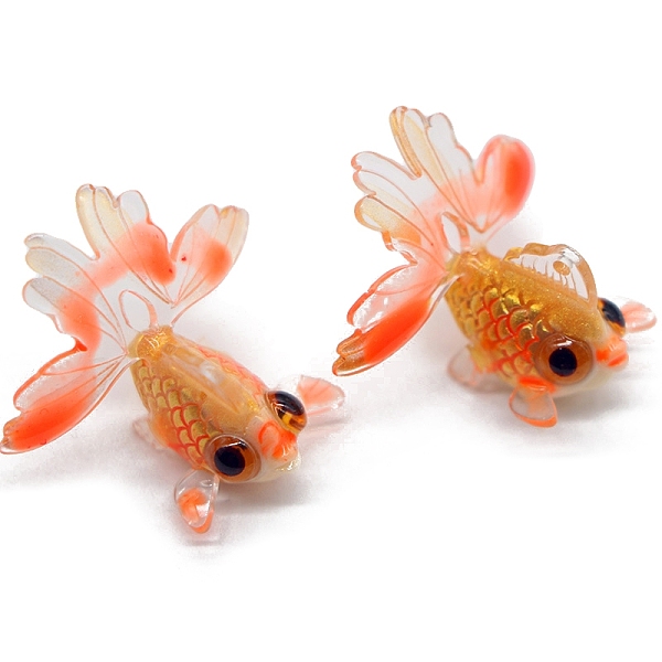PandaHall Translucent Resin Pendants, Goldfish Charms, Orange Red, 28.5x17.4mm Resin Fish
PandaHall Translucent Resin Pendants, Goldfish Charms, Orange Red, 28.5x17.4mm Resin Fish