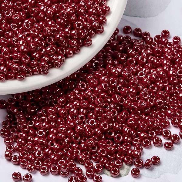 PandaHall MIYUKI Round Rocailles Beads, Japanese Seed Beads, (RR426) Opaque Red Luster, 8/0, 3mm, Hole: 1mm, about 422~455pcs/10g Glass Red
PandaHall MIYUKI Round Rocailles Beads, Japanese Seed Beads, (RR426) Opaque Red Luster, 8/0, 3mm, Hole: 1mm, about 422~455pcs/10g Glass Red