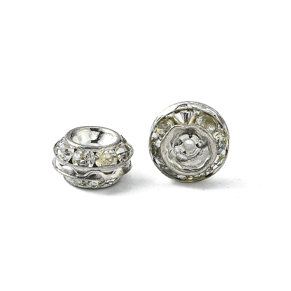 PandaHall Brass Rhinestone Beads, Silver Color Plated, 9mm Brass+Rhinestone Flat Round
PandaHall Brass Rhinestone Beads, Silver Color Plated, 9mm Brass+Rhinestone Flat Round