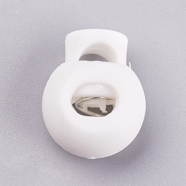 PandaHall Plastic Iron Spring Cord Locks, White, 15x20x15mm, Hole: 6x4mm Plastic White
PandaHall Plastic Iron Spring Cord Locks, White, 15x20x15mm, Hole: 6x4mm Plastic White