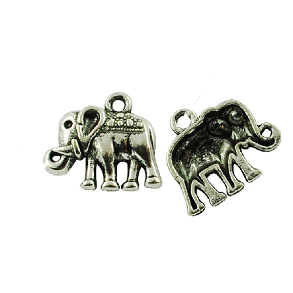 PandaHall Tibetan Style Alloy Charms Pendants, Cadmium Free & Lead Free, Elephant, Antique Silver, 15x17x3mm, Hole: 2mm Alloy Elephant
PandaHall Tibetan Style Alloy Charms Pendants, Cadmium Free & Lead Free, Elephant, Antique Silver, 15x17x3mm, Hole: 2mm Alloy Elephant