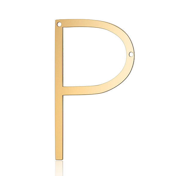 PandaHall 201 Stainless Steel Links connectors, Letter, Golden, Letter.P, 37x22x1mm, Hole: 1mm 201 Stainless Steel Letter P
PandaHall 201 Stainless Steel Links connectors, Letter, Golden, Letter.P, 37x22x1mm, Hole: 1mm 201 Stainless Steel Letter P