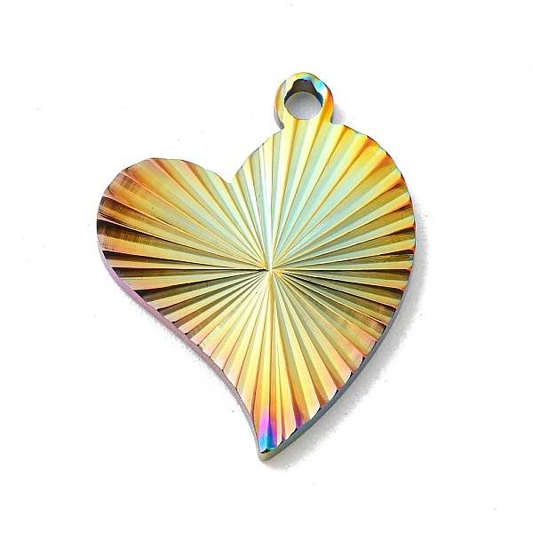 PandaHall Ion Plating(IP) 304 Stainless Steel Pendants, Heart Charm, Rainbow Color, 21.5x17x2mm, Hole: 1.8mm 304 Stainless Steel Heart
PandaHall Ion Plating(IP) 304 Stainless Steel Pendants, Heart Charm, Rainbow Color, 21.5x17x2mm, Hole: 1.8mm 304 Stainless Steel Heart