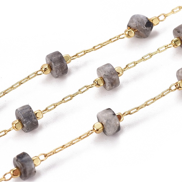 PandaHall Handmade Natural Labradorite Beaded Chains, with Brass Chains, with Spool, Long-Lasting Plated, Soldered, Golden, 5.5~6mm, Llink...
PandaHall Handmade Natural Labradorite Beaded Chains, with Brass Chains, with Spool, Long-Lasting Plated, Soldered, Golden, 5.5~6mm, Llink...