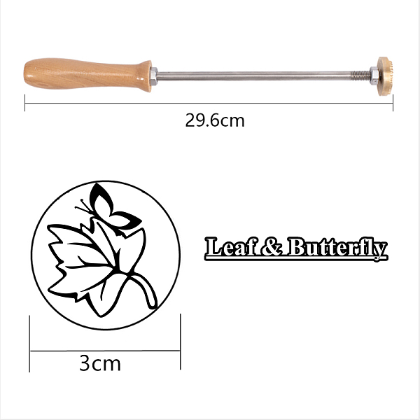 PandaHall Stamping Embossing Soldering Iron with Stamp, for Cake/Wood, Leaf Pattern, 30mm Brass Leaf
PandaHall Stamping Embossing Soldering Iron with Stamp, for Cake/Wood, Leaf Pattern, 30mm Brass Leaf
