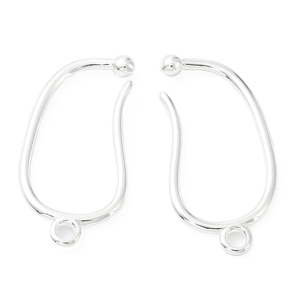 PandaHall Brass Earring Hooks, Ear Wire with Loops, Cadmium Free & Lead Free, 925 Sterling Silver Plated, 25x12x2mm, Hole: 1.6mm, 18 Gauge...
PandaHall Brass Earring Hooks, Ear Wire with Loops, Cadmium Free & Lead Free, 925 Sterling Silver Plated, 25x12x2mm, Hole: 1.6mm, 18 Gauge...