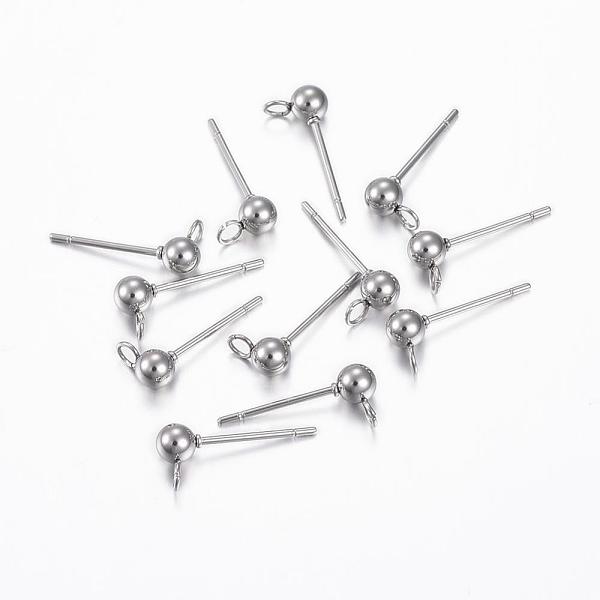 PandaHall 304 Stainless Steel Stud Earring Findings, with Loop, Round, Stainless Steel Color, 16x7x4mm, Hole: 2mm, Pin: 0.8mm 304 Stainless...
PandaHall 304 Stainless Steel Stud Earring Findings, with Loop, Round, Stainless Steel Color, 16x7x4mm, Hole: 2mm, Pin: 0.8mm 304 Stainless...
