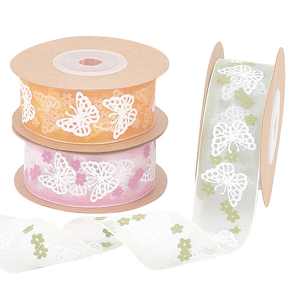 PandaHall 4 Rolls 4 Colors Printed Organza Ribbons, Butterfly with Flower Pattern, for Gift Wrapping, Valentine's Day, Wedding, Birthday..., Multicolor
PandaHall 4 Rolls 4 Colors Printed Organza Ribbons, Butterfly with Flower Pattern, for Gift Wrapping, Valentine's Day, Wedding, Birthday..., Multicolor