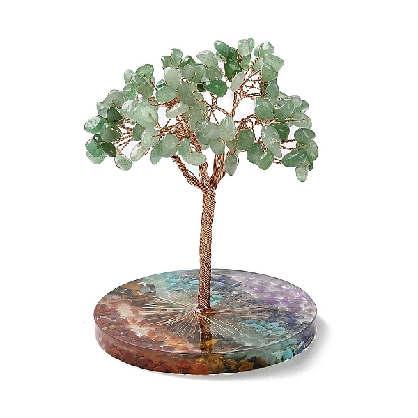 PandaHall Natural Green Aventurine Chips Tree Decorations, Resin Base Copper Wire Feng Shui Energy Stone Gift for Home Desktop Decoration...
PandaHall Natural Green Aventurine Chips Tree Decorations, Resin Base Copper Wire Feng Shui Energy Stone Gift for Home Desktop Decoration...