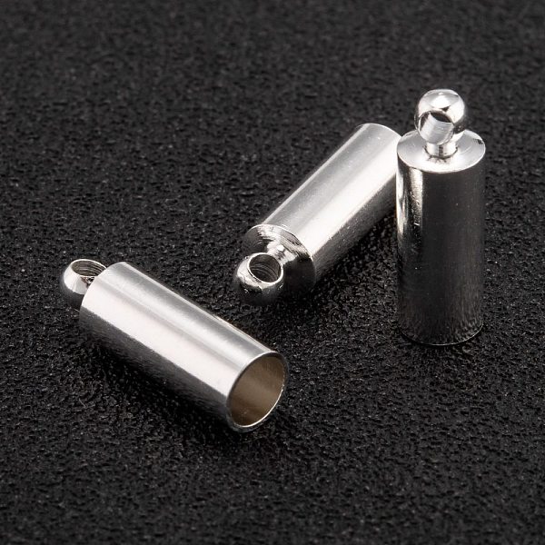 PandaHall Brass Cord Ends, End Caps, Long-Lasting Plated, Column, 925 Sterling Silver Plated, 15x5mm, Hole: 1.8mm, Inner Diameter: 4mm Brass
PandaHall Brass Cord Ends, End Caps, Long-Lasting Plated, Column, 925 Sterling Silver Plated, 15x5mm, Hole: 1.8mm, Inner Diameter: 4mm Brass