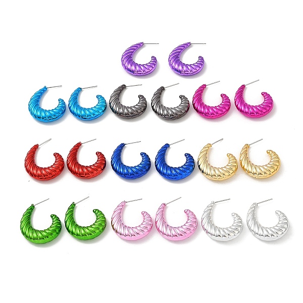 PandaHall Croissant Acrylic Stud Earrings, Half Hoop Earrings with 316 Surgical Stainless Steel Pins, Mixed Color, 31.5x7.5mm Acrylic Arch..., Multicolor
PandaHall Croissant Acrylic Stud Earrings, Half Hoop Earrings with 316 Surgical Stainless Steel Pins, Mixed Color, 31.5x7.5mm Acrylic Arch..., Multicolor