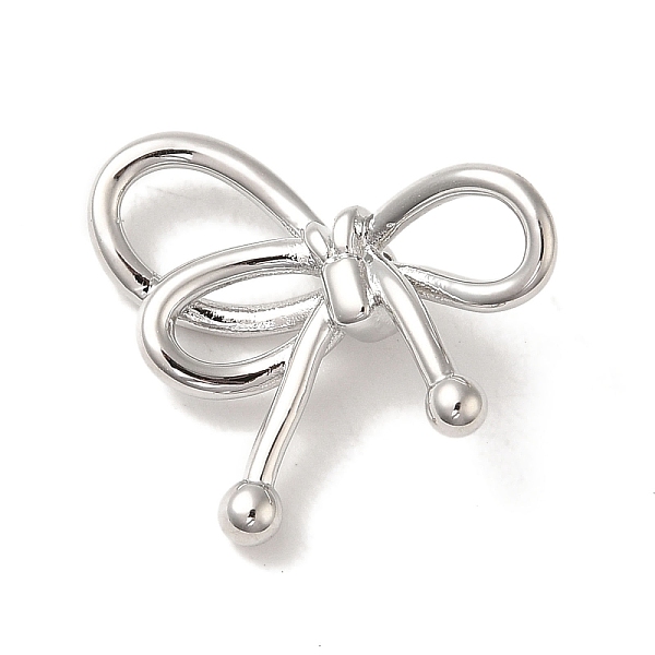 PandaHall Brass Pendants, Bowknot, Platinum, 23.5x19.5x7mm, Hole: 2.5x1mm Brass Bowknot
PandaHall Brass Pendants, Bowknot, Platinum, 23.5x19.5x7mm, Hole: 2.5x1mm Brass Bowknot