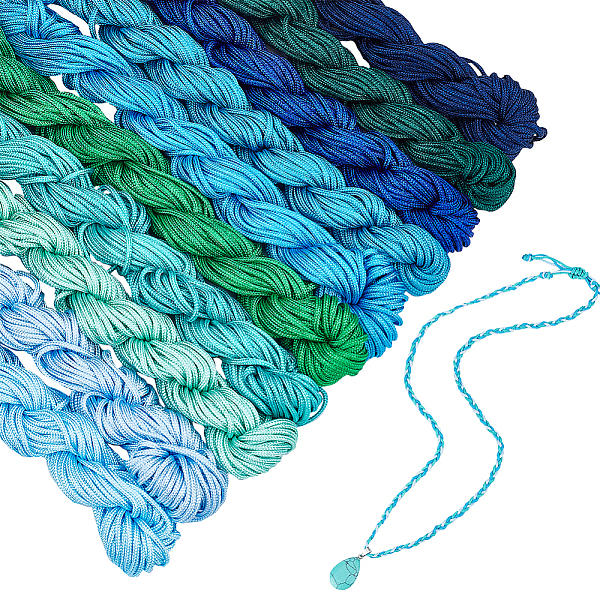 PandaHall 10 Bundles 10 Colors Nylon Chinese Knotting Cord, Nylon String for Beading Jewelry Making, Mixed Color, 1mm, about 24m/bundle, 1..., Multicolor
PandaHall 10 Bundles 10 Colors Nylon Chinese Knotting Cord, Nylon String for Beading Jewelry Making, Mixed Color, 1mm, about 24m/bundle, 1..., Multicolor