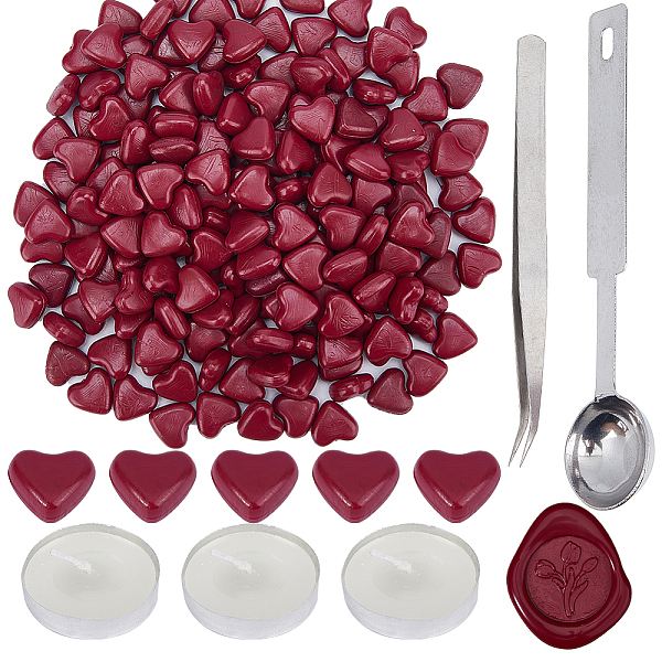 PandaHall CRASPIRE 200Pcs Heart Sealing Wax Particles, with 1Pc Stainless Steel Spoon and 3Pcs Flat Round Candles and 1Pc Iron Beading...
PandaHall CRASPIRE 200Pcs Heart Sealing Wax Particles, with 1Pc Stainless Steel Spoon and 3Pcs Flat Round Candles and 1Pc Iron Beading...