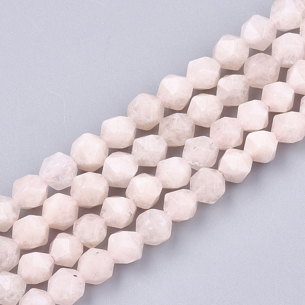 PandaHall Natural Pink Morganite Beads Strands, Star Cut Round Beads, Faceted, 6x5.5x5.5mm, Hole: 1mm, about 60~61pcs/strand, 14.5 inch~14.7...
PandaHall Natural Pink Morganite Beads Strands, Star Cut Round Beads, Faceted, 6x5.5x5.5mm, Hole: 1mm, about 60~61pcs/strand, 14.5 inch~14.7...