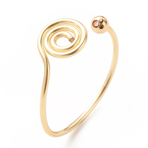 PandaHall Copper Wire Wrap Vortex Open Cuff Ring for Women, Golden, US Size 9(18.9mm) Copper
PandaHall Copper Wire Wrap Vortex Open Cuff Ring for Women, Golden, US Size 9(18.9mm) Copper