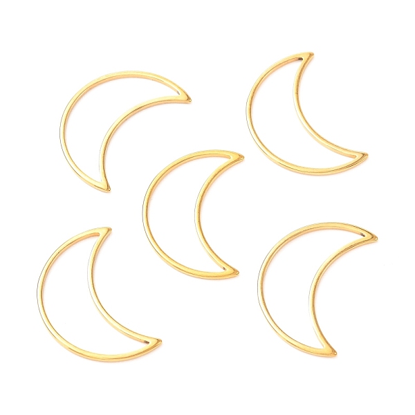 PandaHall 201 Stainless Steel Linking Rings, Moon, Golden, 20.5x14x1mm 201 Stainless Steel Moon
PandaHall 201 Stainless Steel Linking Rings, Moon, Golden, 20.5x14x1mm 201 Stainless Steel Moon