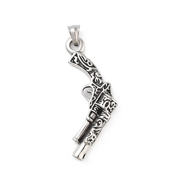 PandaHall Retro 304 Stainless Steel Pendants, Gun Charm, Antique Silver, 50x37.5x8.5mm, Hole: 6x5mm 304 Stainless Steel Others
PandaHall Retro 304 Stainless Steel Pendants, Gun Charm, Antique Silver, 50x37.5x8.5mm, Hole: 6x5mm 304 Stainless Steel Others
