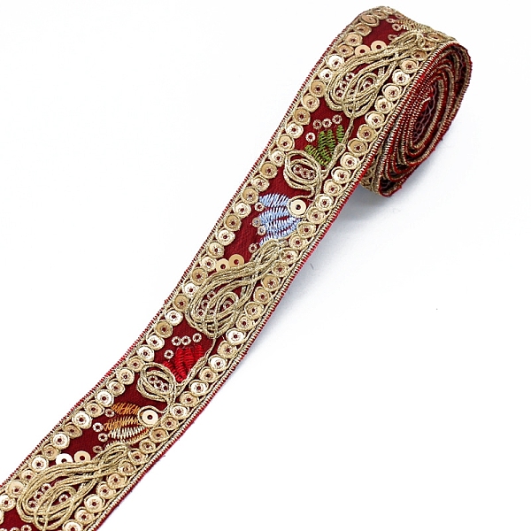 PandaHall Polyester Embroidery Ribbon, Clothing Ornament, FireBrick, 1-1/8 inch(30mm), about 10Yard/pc Polyester Red
PandaHall Polyester Embroidery Ribbon, Clothing Ornament, FireBrick, 1-1/8 inch(30mm), about 10Yard/pc Polyester Red