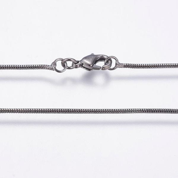 PandaHall Eco-Friendly Rack Plating Brass Chain Necklaces, Round Snake Chain, Long-Lasting Plated, Nickel Free & Lead Free, Gunmetal, 16.9...
PandaHall Eco-Friendly Rack Plating Brass Chain Necklaces, Round Snake Chain, Long-Lasting Plated, Nickel Free & Lead Free, Gunmetal, 16.9...