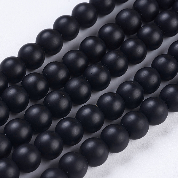 PandaHall Synthetic Black Stone Beads Strands, Frosted, Round, 6mm, Hole: 1mm, about 65pcs/strand, 15.7 inch Black Stone Round Black
PandaHall Synthetic Black Stone Beads Strands, Frosted, Round, 6mm, Hole: 1mm, about 65pcs/strand, 15.7 inch Black Stone Round Black