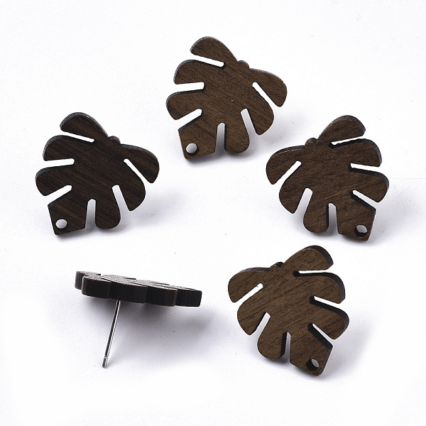 PandaHall Tropical Theme Walnut Wood Stud Earring Findings, with 304 Stainless Steel Pin, Monstera Leaf, Coconut Brown, 20x18mm, Hole: 1.8mm...
PandaHall Tropical Theme Walnut Wood Stud Earring Findings, with 304 Stainless Steel Pin, Monstera Leaf, Coconut Brown, 20x18mm, Hole: 1.8mm...